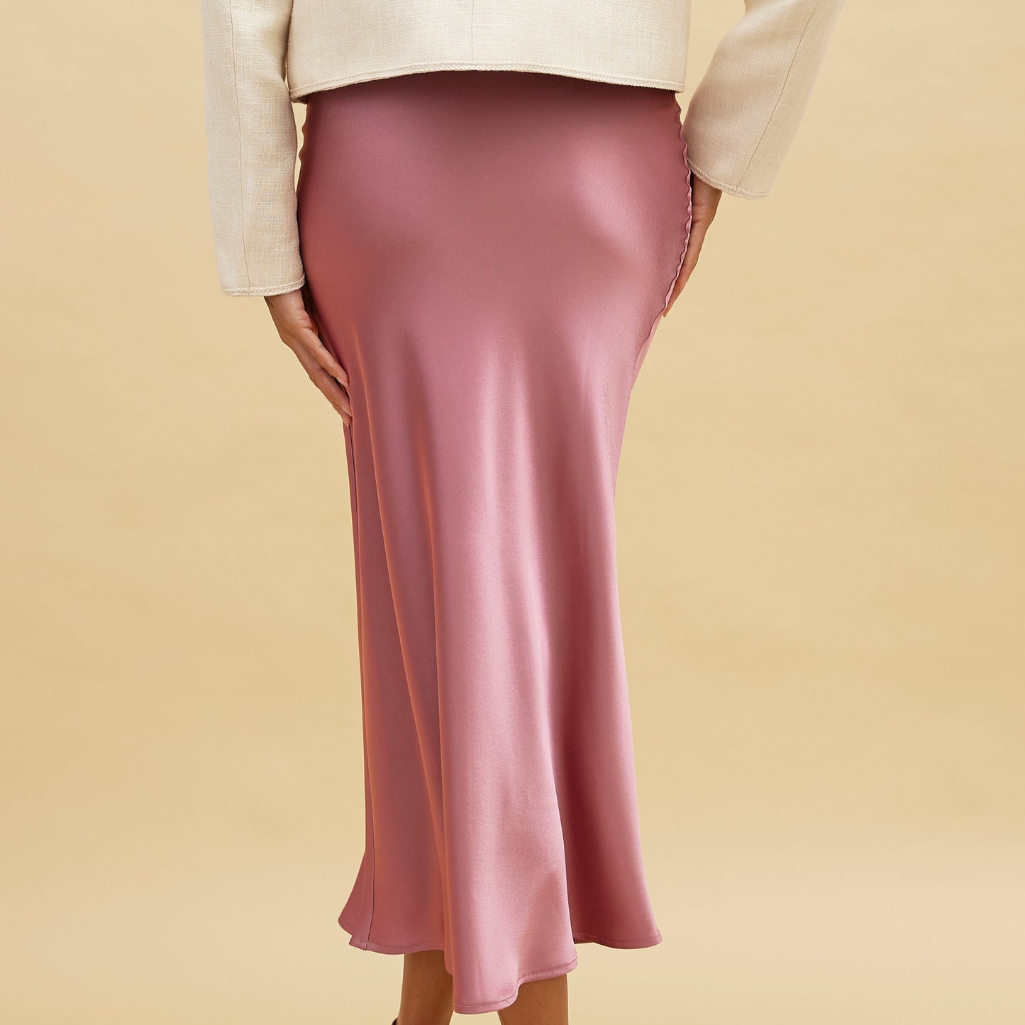 VIVIENNE Silk Satin Skirt