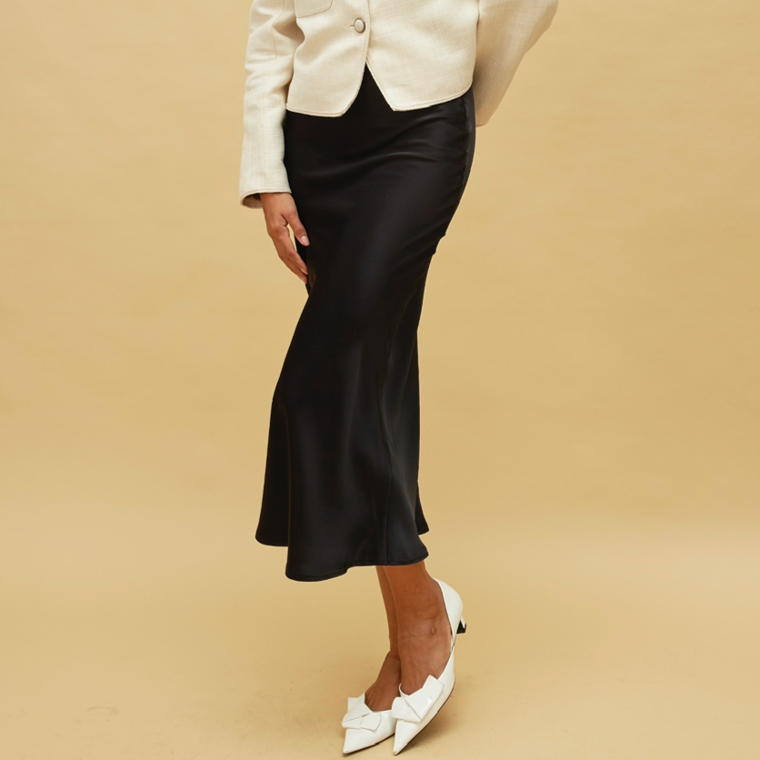 ELIANA Satin Silk Skirt