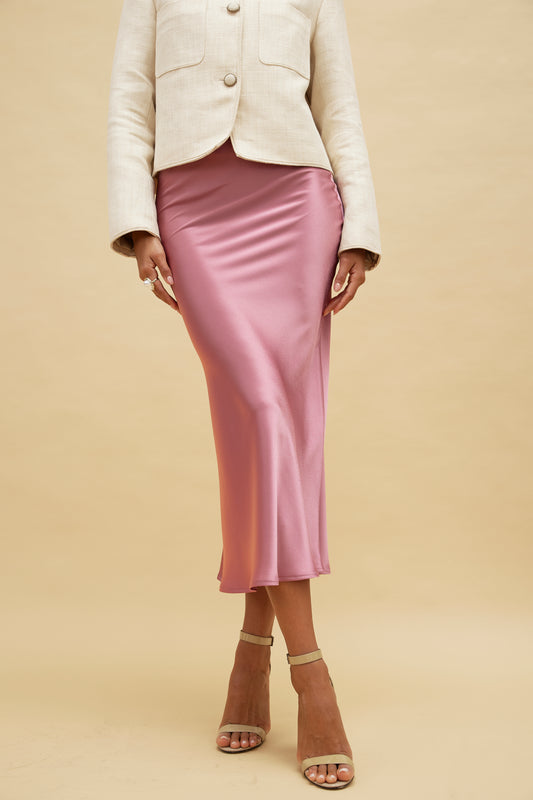 VIVIENNE Silk Satin Skirt