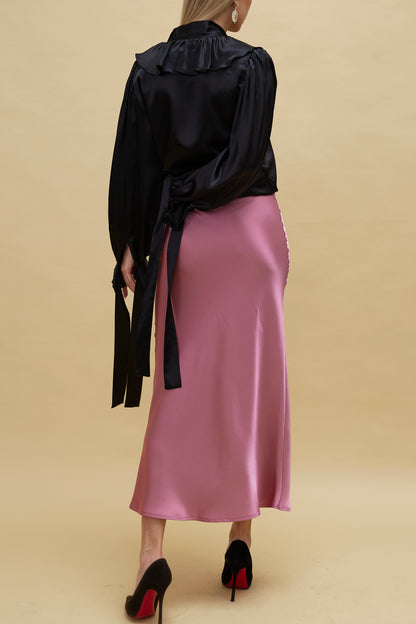 VIVIENNE Silk Satin Skirt