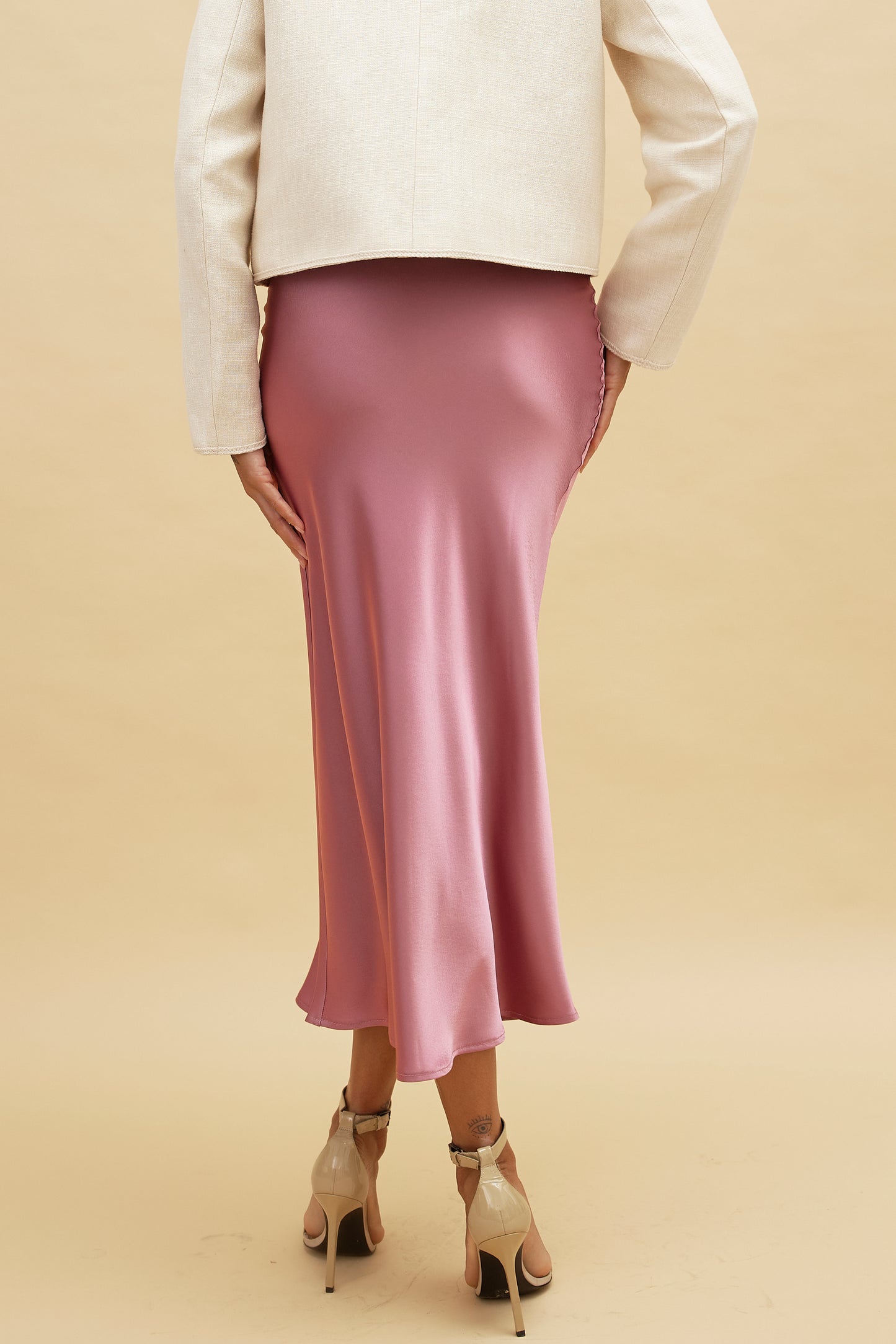 VIVIENNE Silk Satin Skirt