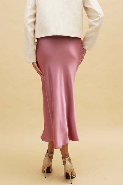 VIVIENNE Silk Satin Skirt